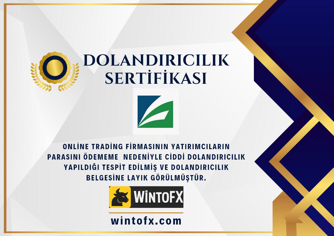 ONLİNE TRADİNG İNVESTMENT DOLANDIRICILIK SERTİFİKASI