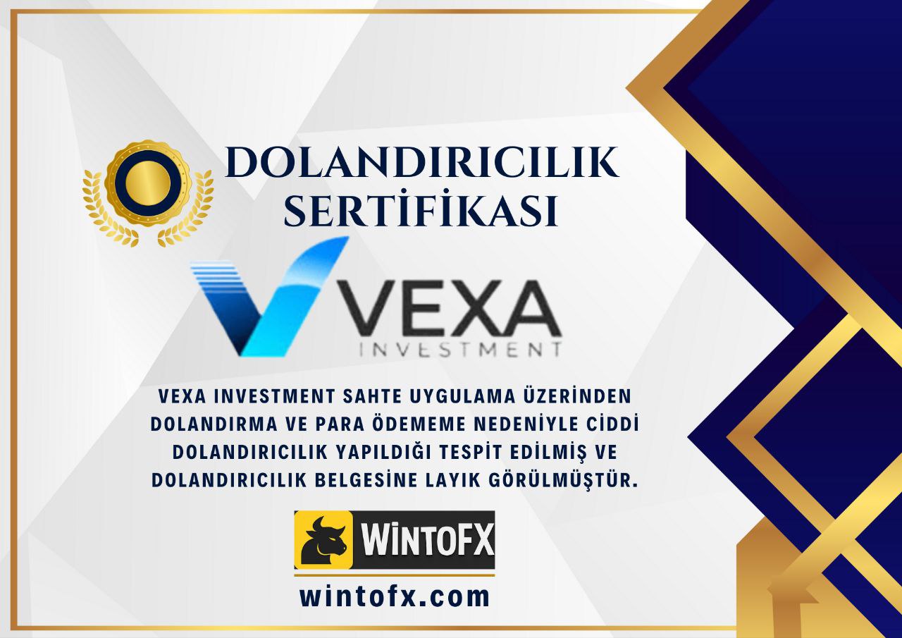 ใบรับรองการฉ้อโกงการลงทุน VEXA