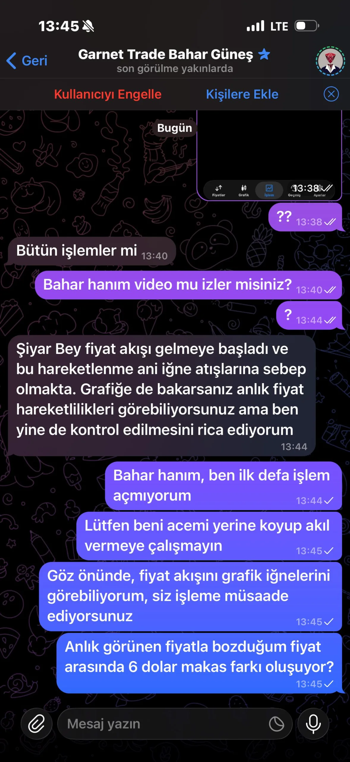 GARNET TRADER  VE MALCOLM