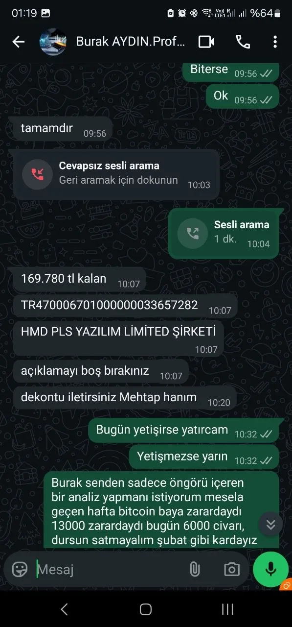 Dolandırıldım