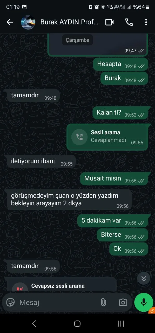 Dolandırıldım