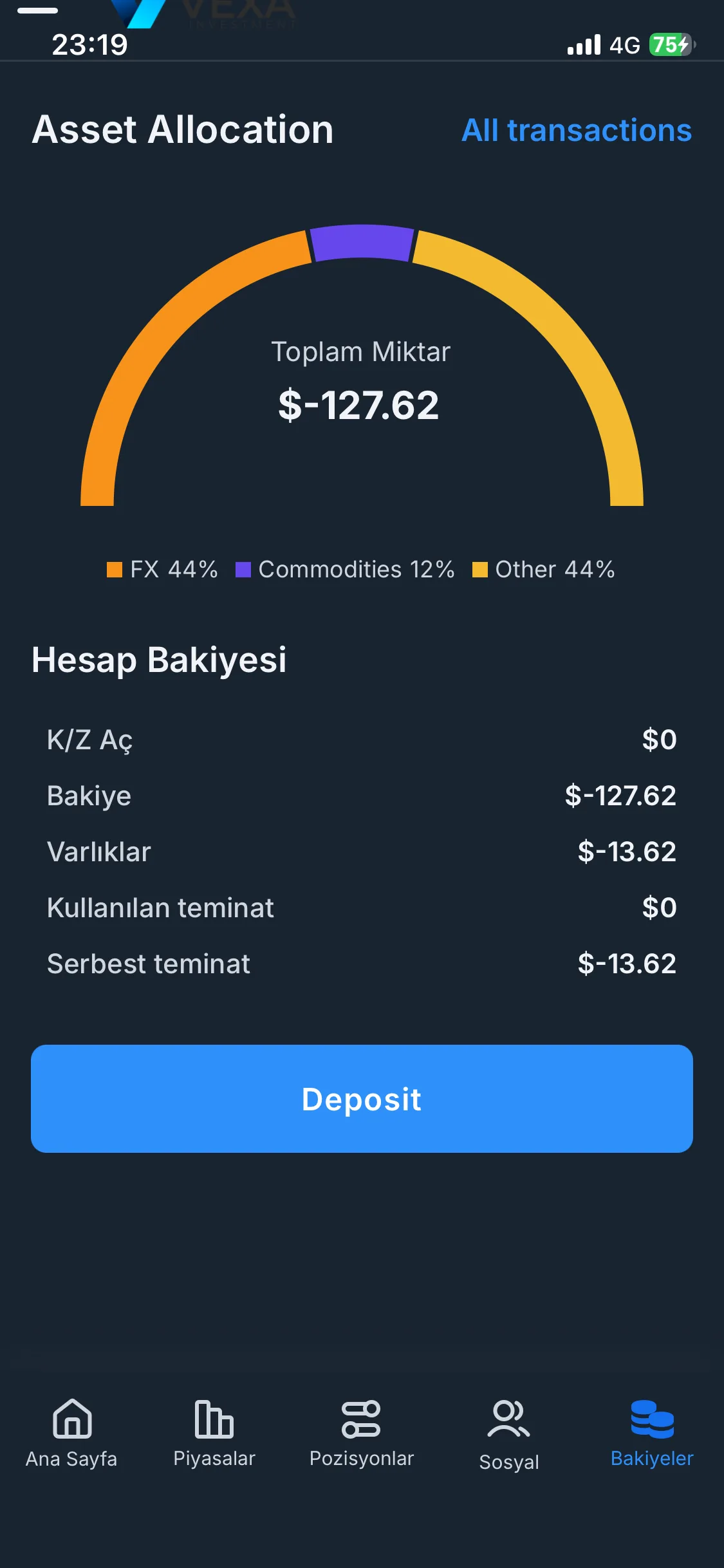 Dolandırıcı Vexa ınvestment