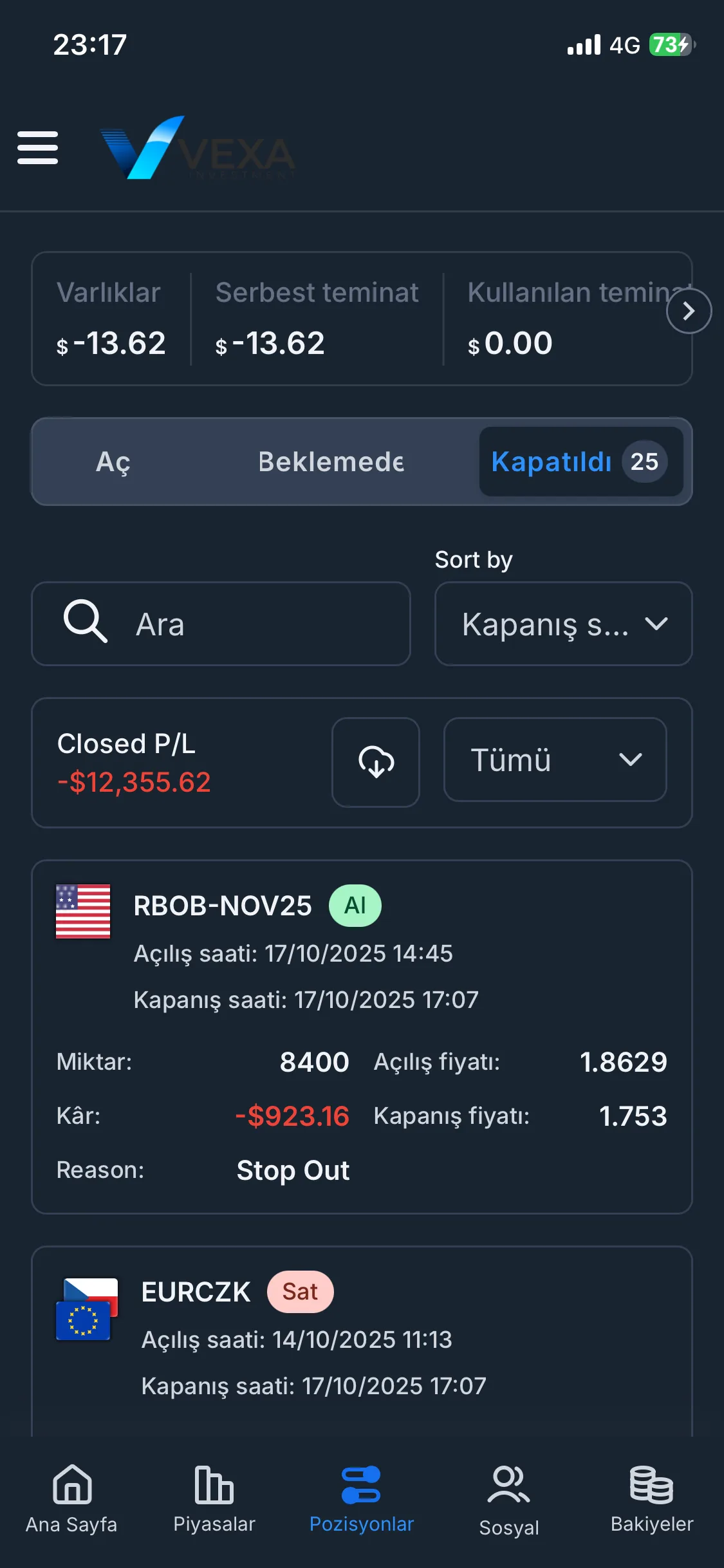 Dolandırıcı Vexa ınvestment