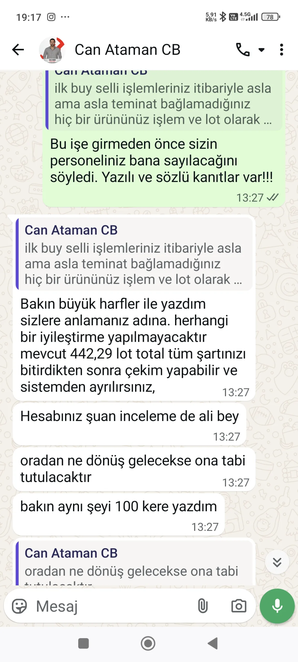 Çok büyük kandırıldım.