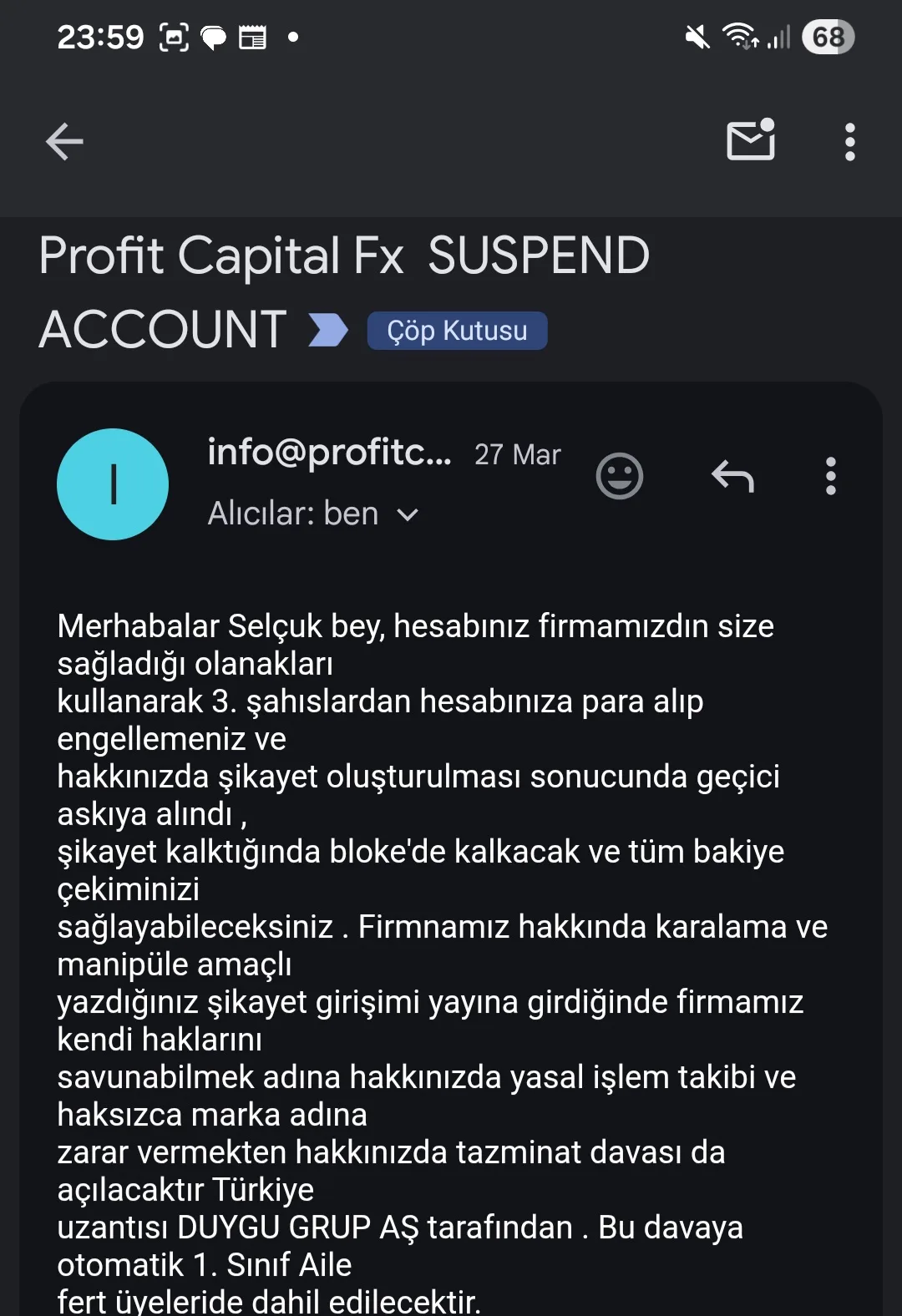 Profit capital fxguard dolandırıcılığı