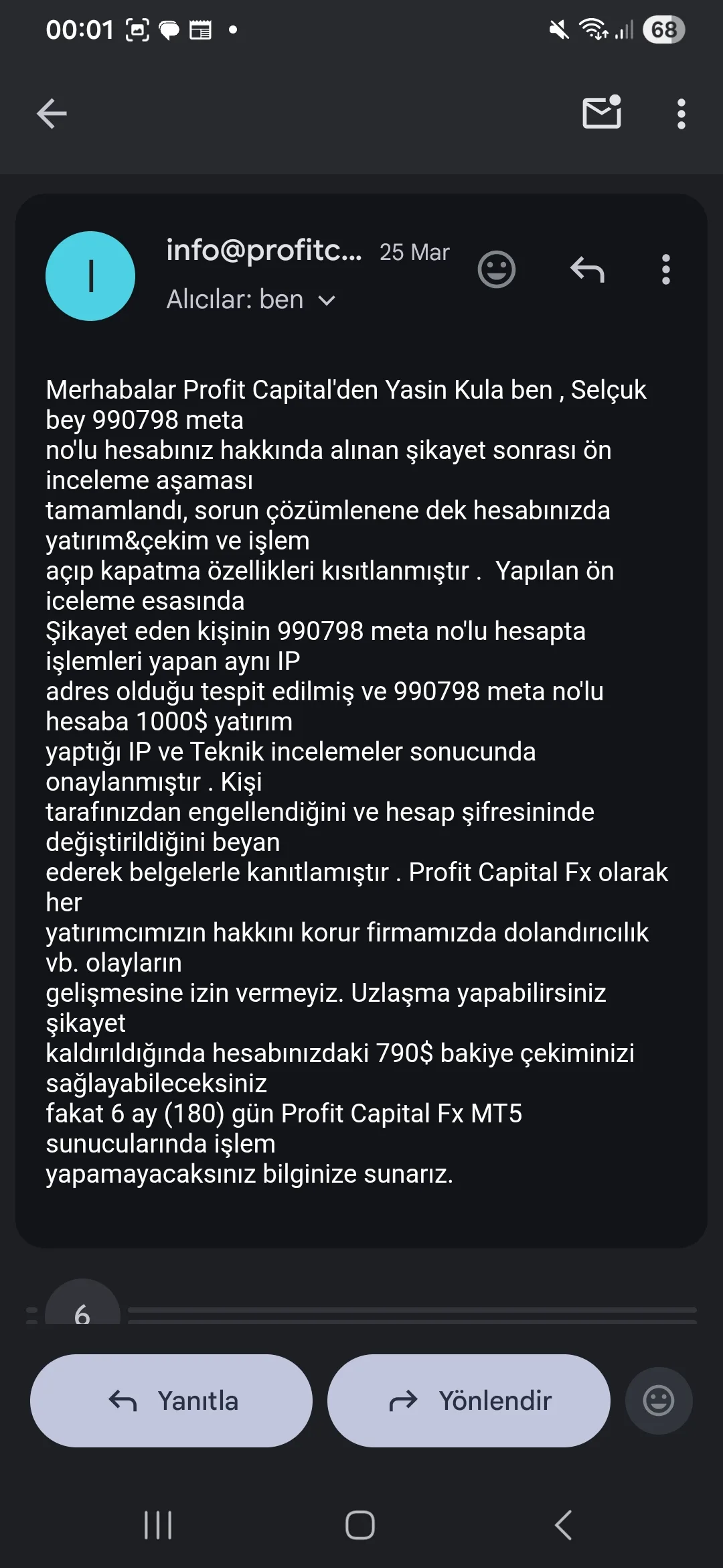 Profit capital fxguard dolandırıcılığı