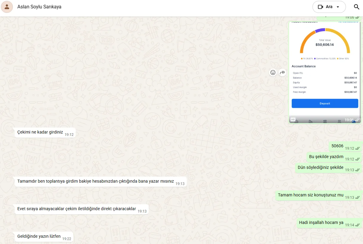 52000 DOLARLIK HESABIM UZMAN TARAFINDAN AÇILAN TEK BİR İŞLEM İLE 1 DAKİKADA STOP OLDU