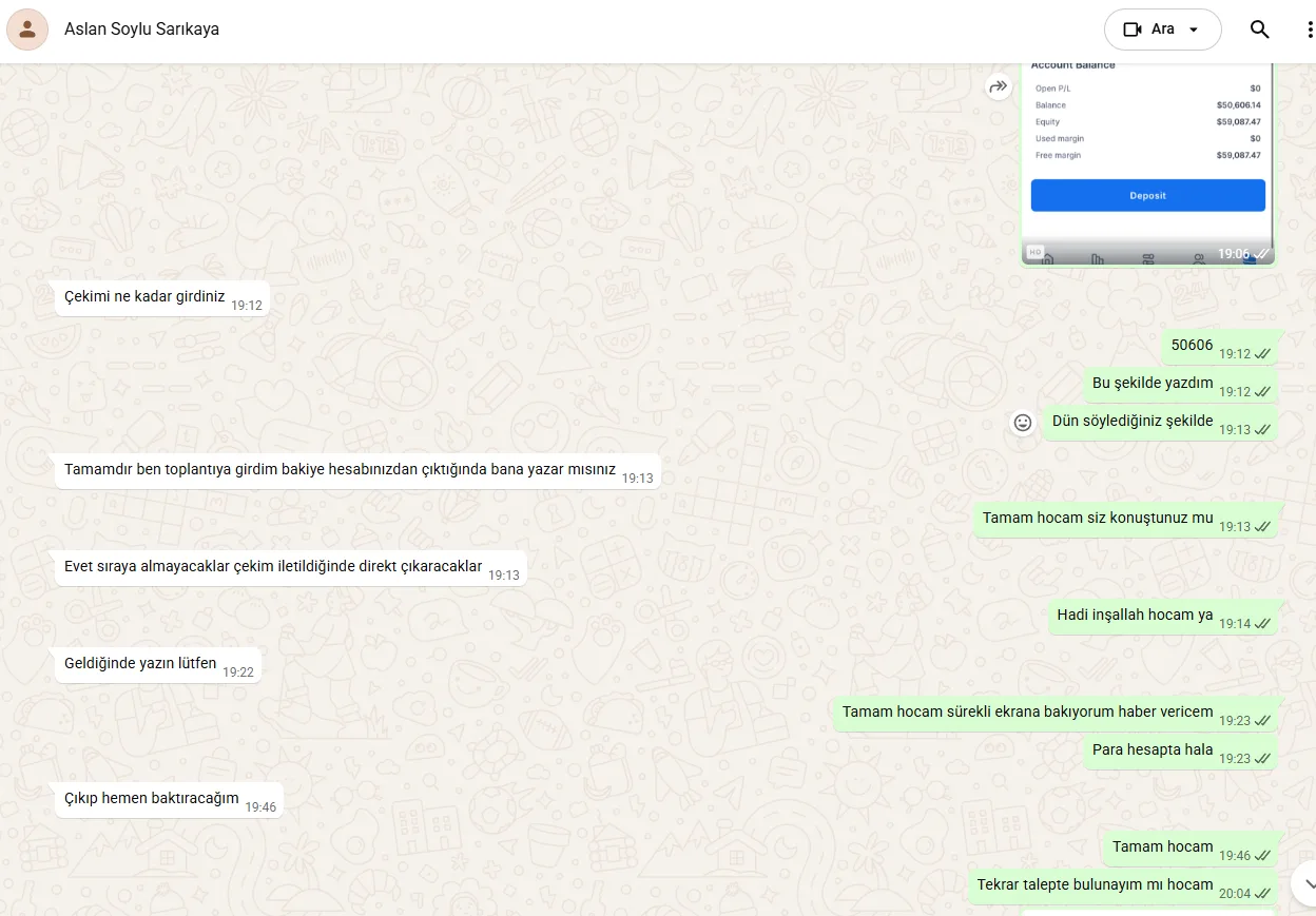 52000 DOLARLIK HESABIM UZMAN TARAFINDAN AÇILAN TEK BİR İŞLEM İLE 1 DAKİKADA STOP OLDU